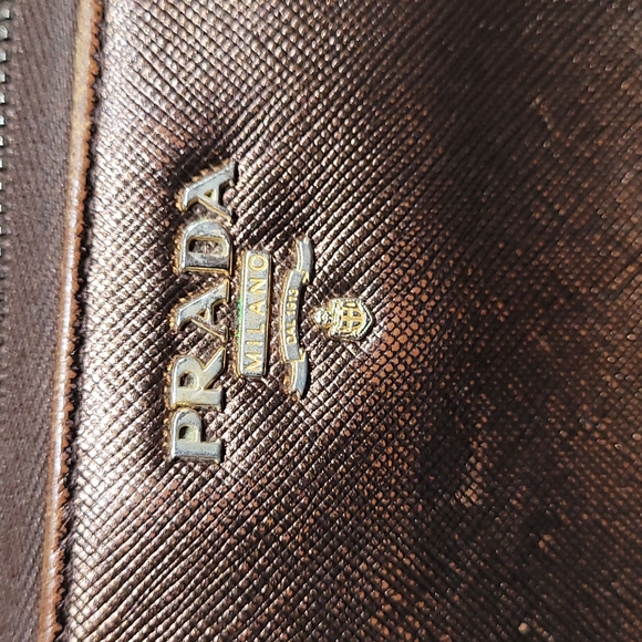 Prada Zip Wallet | Plum Saffiano Leather - Picture 15 of 16